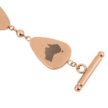 Load image into Gallery viewer, Jarrah Drop Bracelet - Rose Gold - Tyalla - Woodsman Jewelry
